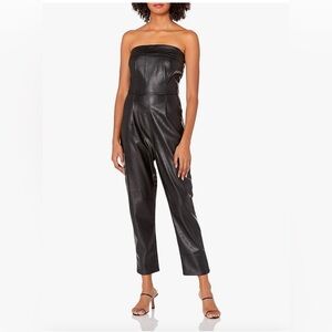 Kendall & Kylie Vegan Leather Jumpsuit Size L